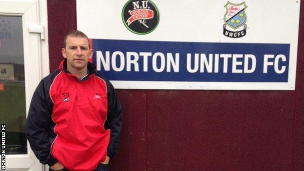 Scott Dundas, manager of Norton United