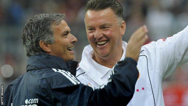 Jose Mourinho and Louis van Gaal