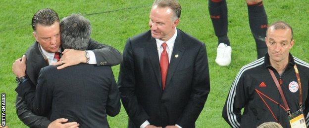 Jose Mourinho and Louis van Gaal