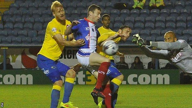 Carlisle striker Stephen Elliott