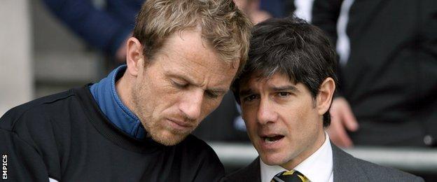 Gary Rowett (left) and Paul Peschisolido