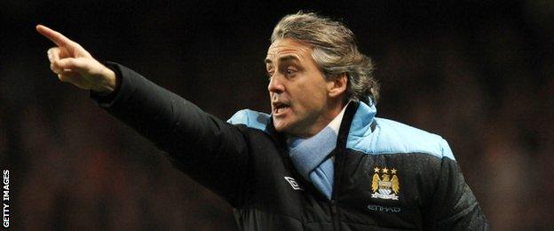 Former Manchester City manager Roberto Mancini