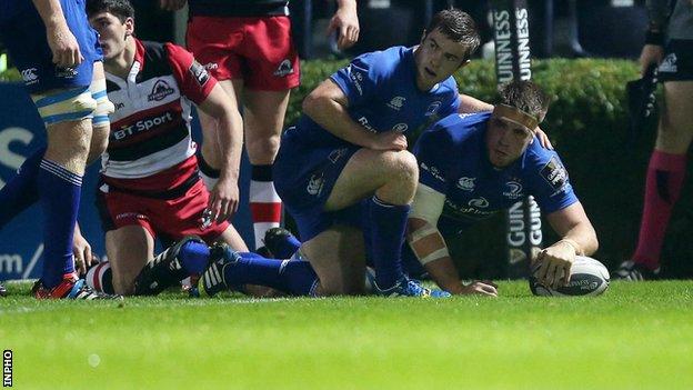 Dominic Ryan scored Leinster's first try in Friday's game