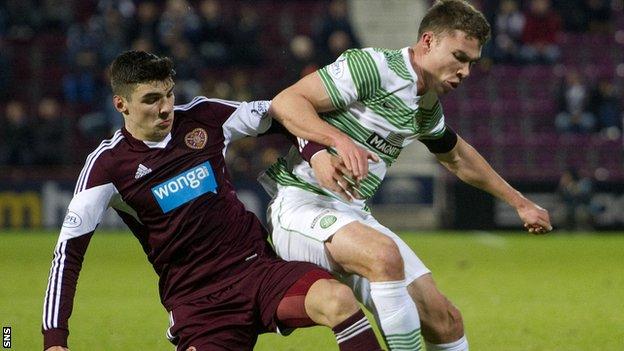 Celtic routed Hearts 7-0 at Tynecastle in the fourth round of the Scottish Cup last season