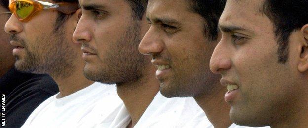 Sachin Tendulkar, Sourav Ganguly, Rahul Dravid and VVS Laxman