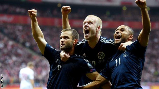 Scotland are three points behind the Republic of Ireland in Group D