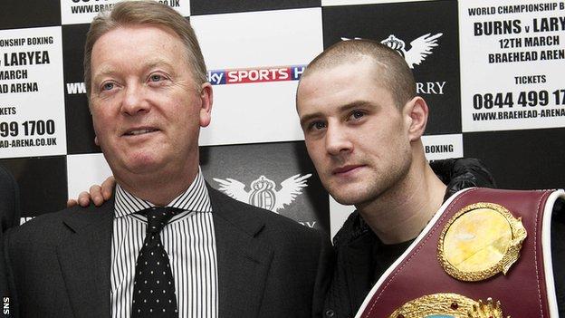 Frank Warren and Ricky Burns