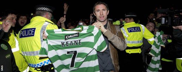 Robbie Keane at Celtic Park