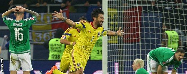 Paul Papp scored twice in the space of six minutes to secure victory for the Romanians