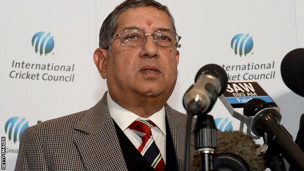 Narayanaswami Srinivasan, ICC chairman