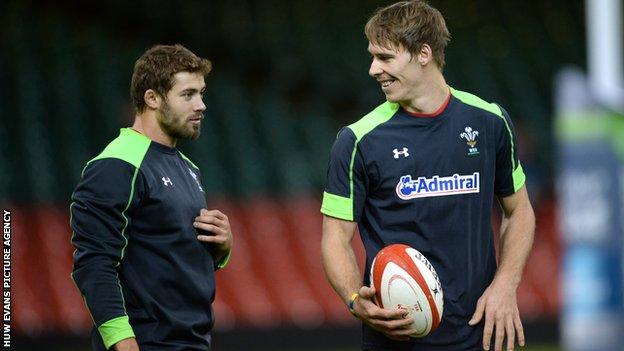 Leigh Halfpenny and Liam Williams