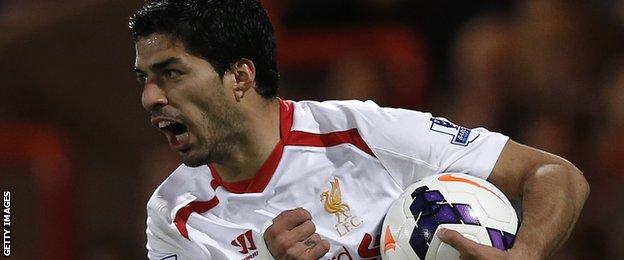 Liverpool's Luis Suarez