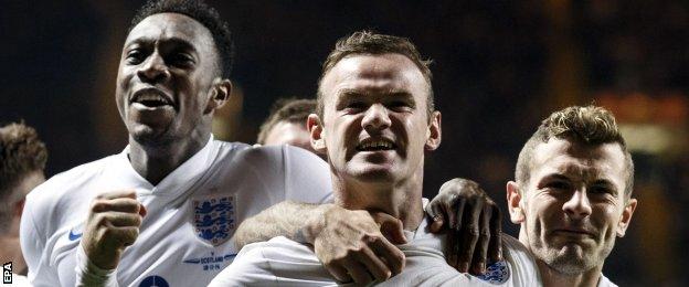 Danny Welbeck and Wayne Rooney