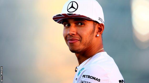 Lewis Hamilton at the Abu Dhabi Grand Prix