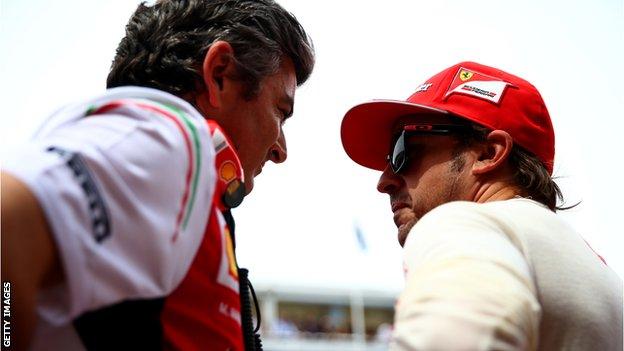 Marco Mattiacci and Fernando Alonso