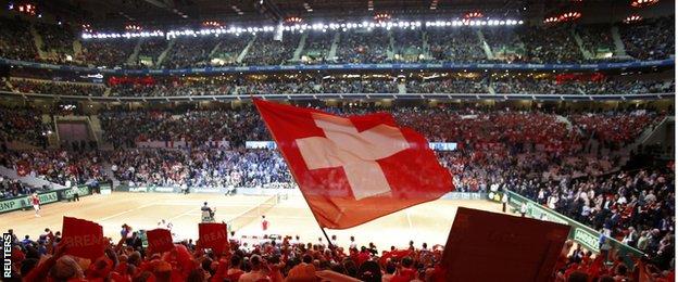 World record crowd watch Switzerland v France