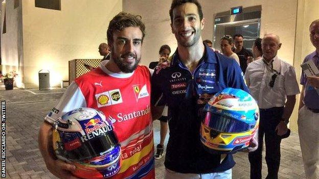 Fernando Alonso and Daniel Ricciardo