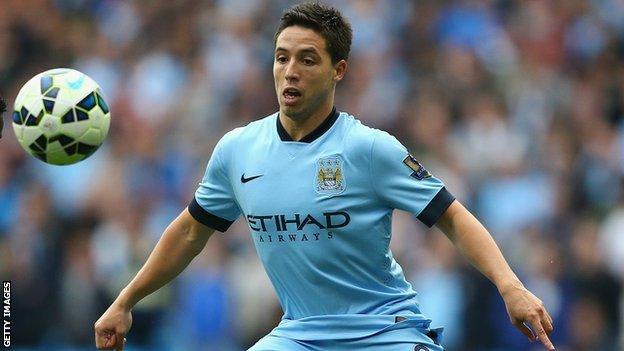 Manchester City midfielder Samir Nasri