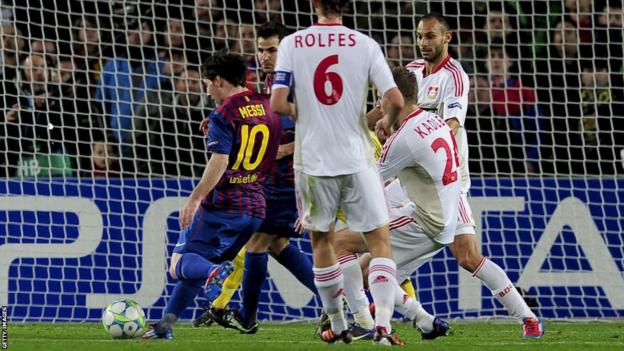 Lionel Messi v Leverkusen 2012