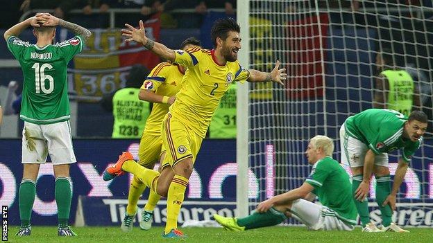 Paul Papp scored both Romania's goals in their 2-0 win over Northern Ireland on 14 November