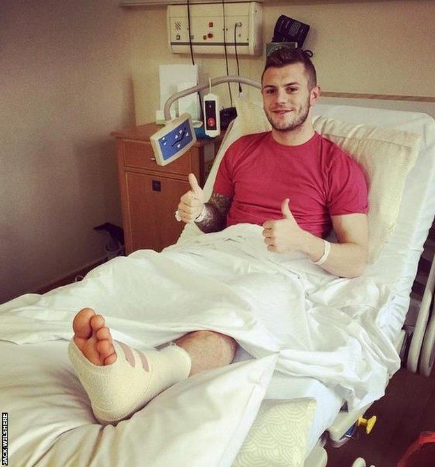 Wilshere posted a photo of himself on his Instagram account