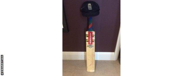 Graeme Swann's cricket bat