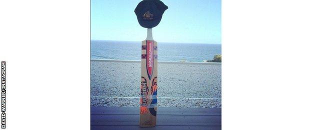 David Warner's bat