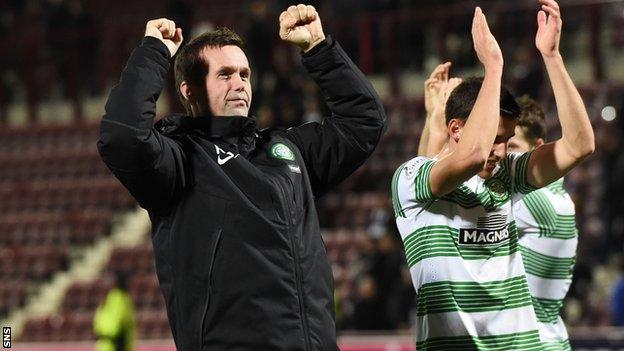 Ronny Deila felt Celtic could have defeated Hearts by more than four goals.