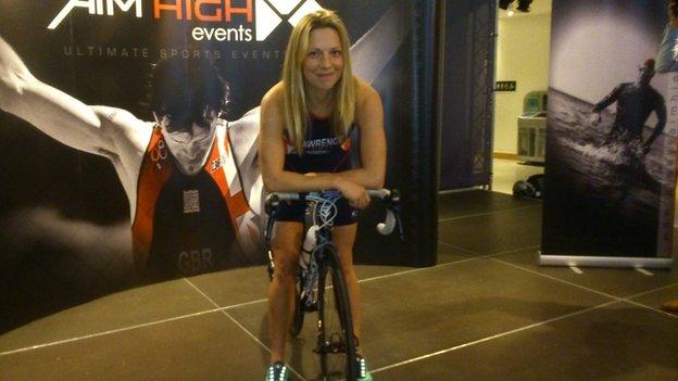 Wales triathlete Holly Lawrence hopes to compete in the first Cardiff Triathlon in June 2015