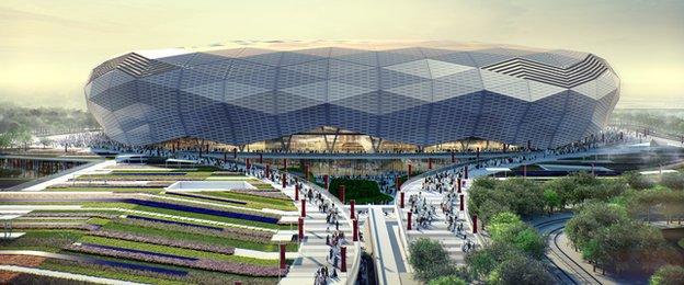 Plans for the Qatar Foundation Stadium