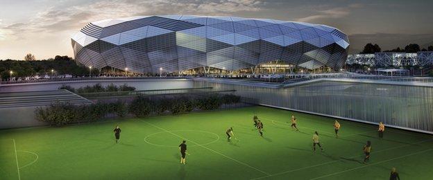 Plans for the Qatar Foundation Stadium