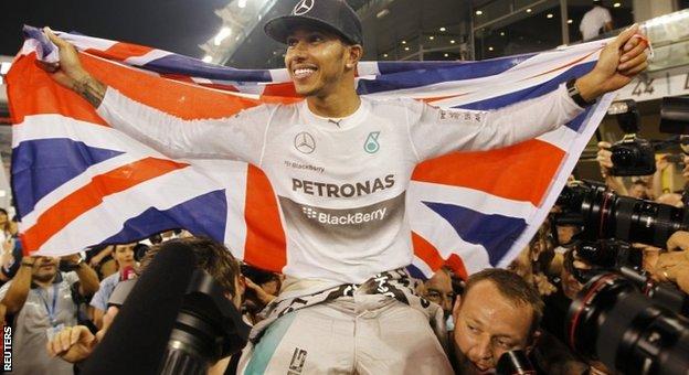 Hamilton clinched the title with victory in the Abu Dhabi Grand Prix