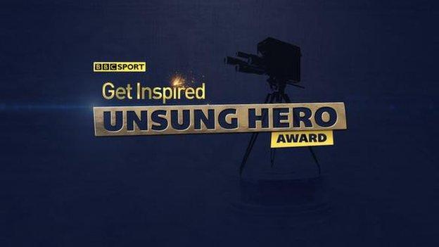 BBC Get Inspired Unsunf Hero Award Logo