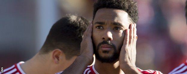 Aberdeen defender Shay Logan