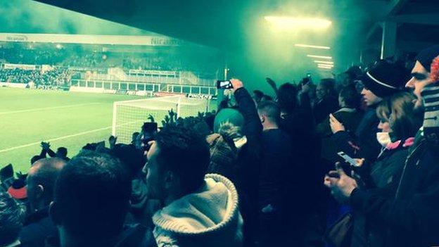 Jonathyn Quinn captures the celebrations in the Blyth end