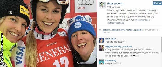 Lindsey Vonn on Instagram