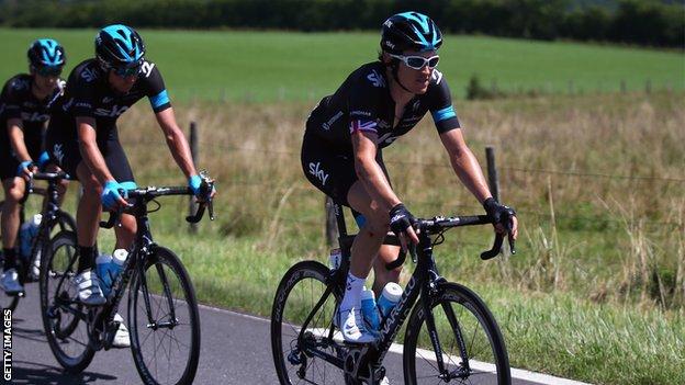 Geraint Thomas impressed for Team Sky during the 2014 Tour de France