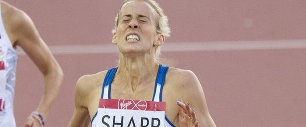 Team Scotland star Lynsey Sharp gave absolutely everything to collect silver in the 800m