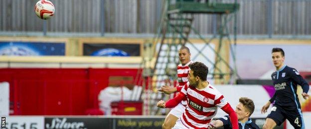 Hamilton's Tony Andreu headed the home side in front within the opening minutes.