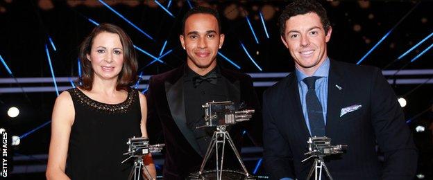 Jo Pavey, Lewis Hamilton, Rory McIlroy