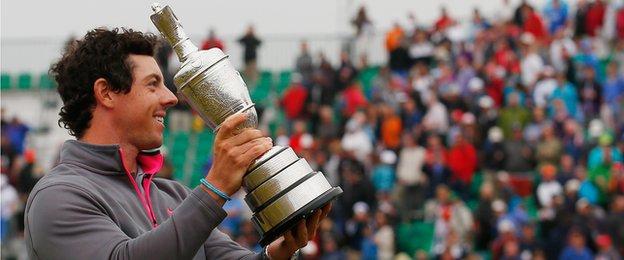Rory McIlroy celebrated his first Open victory at Hoylake in July