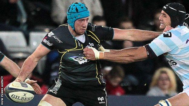Justin Tipuric takes on Racing Metro in December, 2014