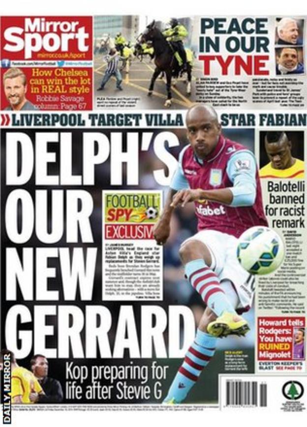 Daily Mirror back page