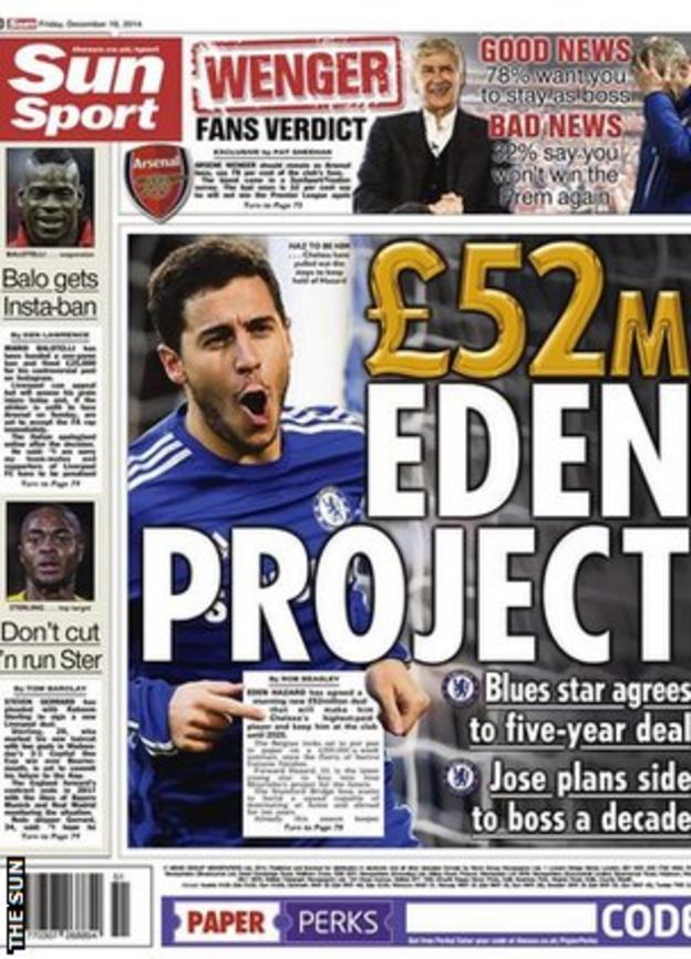 The Sun back page