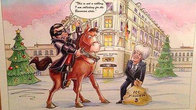 Bernie Ecclestone 2014 Christmas Card