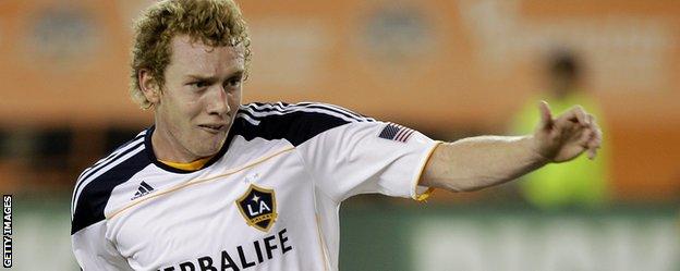 Jack McBean in action for Los Angeles Galaxy