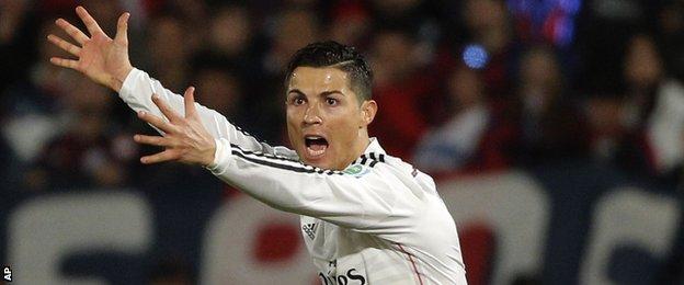 Real Madrid forward Cristiano Ronaldo