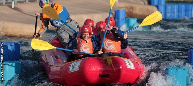 Glamorgan have included white-water rafting as a team-bonding exercise.