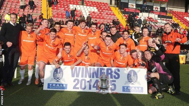 Carrick Rangers won the Steel and Sons Cup at Seaview on Christmas morning