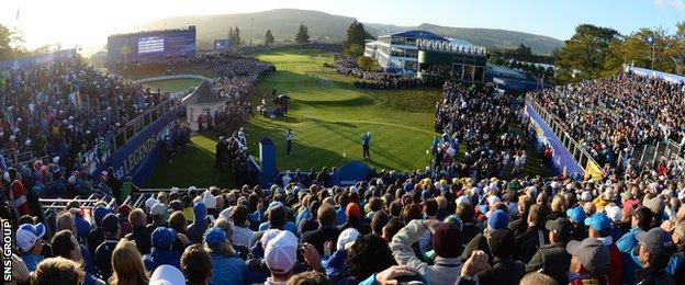 The first tee at Ryder Cup